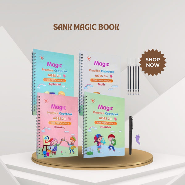 4 Sank Magic Practice Copybooks