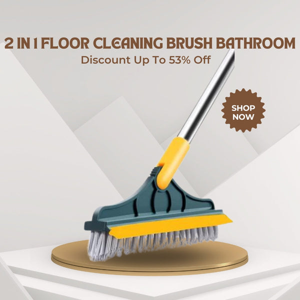 2 In 1 Floor Cleaning Brush Bathroom